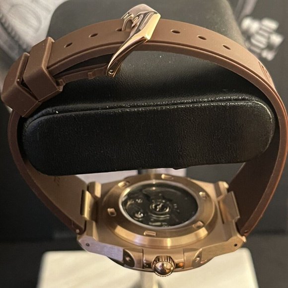 custom build seiko NH35 automatic movement build- rosegold "nautilus" mod - Picture 5 of 5